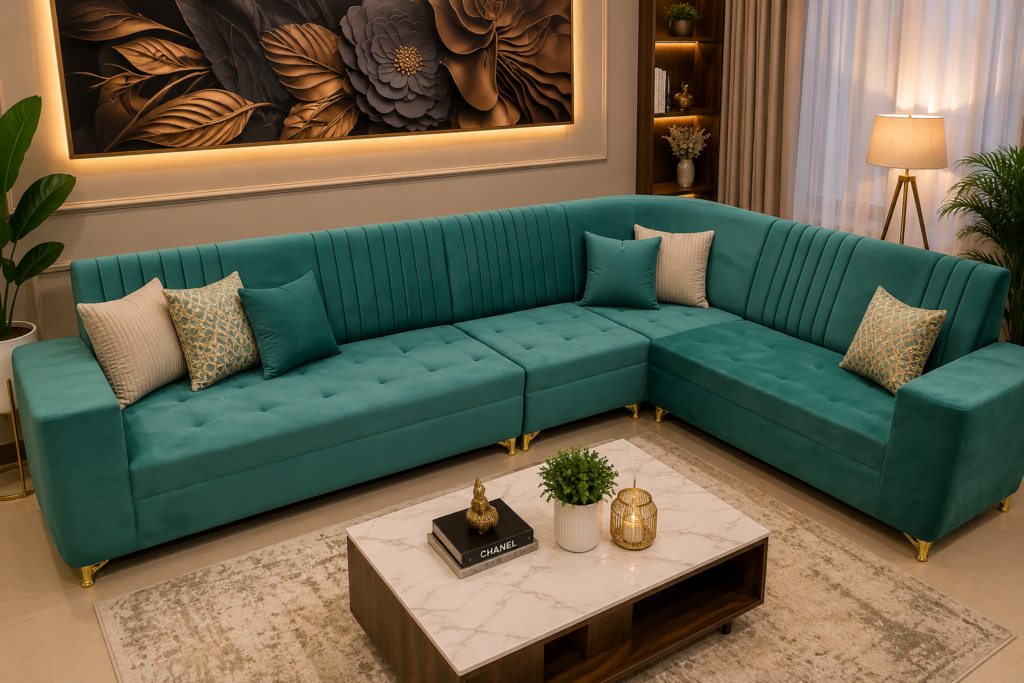 l type sofa